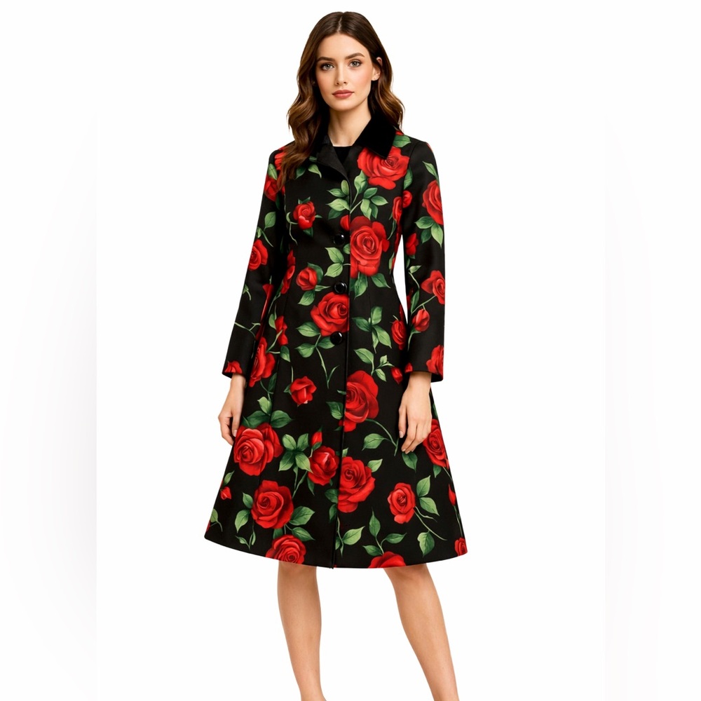 Floral Velvet Jacket The Jutka - Picture 1 of 15